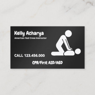 CPR Instructor First Aid Business Card
