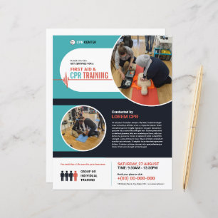 CPR Training Flyer First Aid Flyer