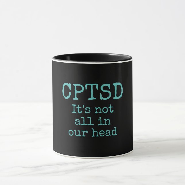 CPTSD PTSD trauma mental health Mug (Center)