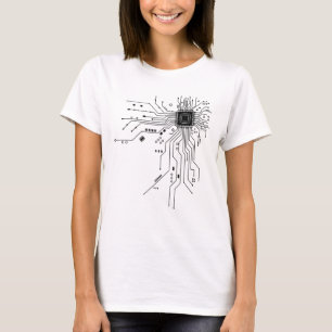 CPU Chip Circuit PCB Design Tech Lovers Computer T-Shirt