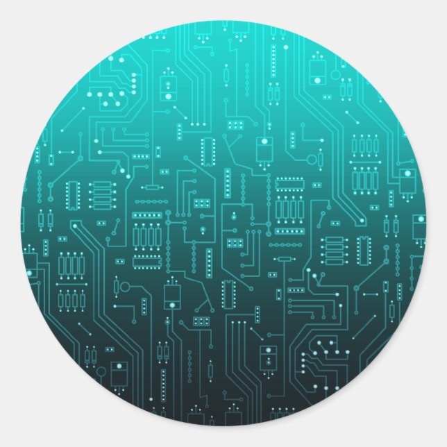 cpu classic round sticker (Front)