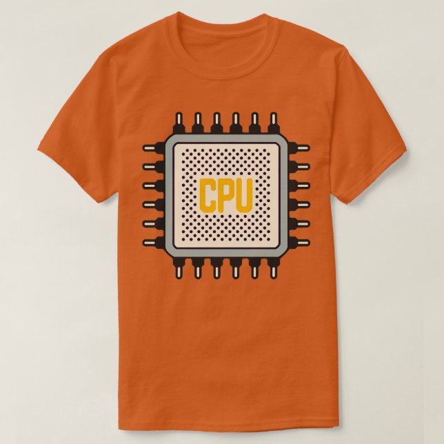 Cpu Processor T-Shirt (Design Front)