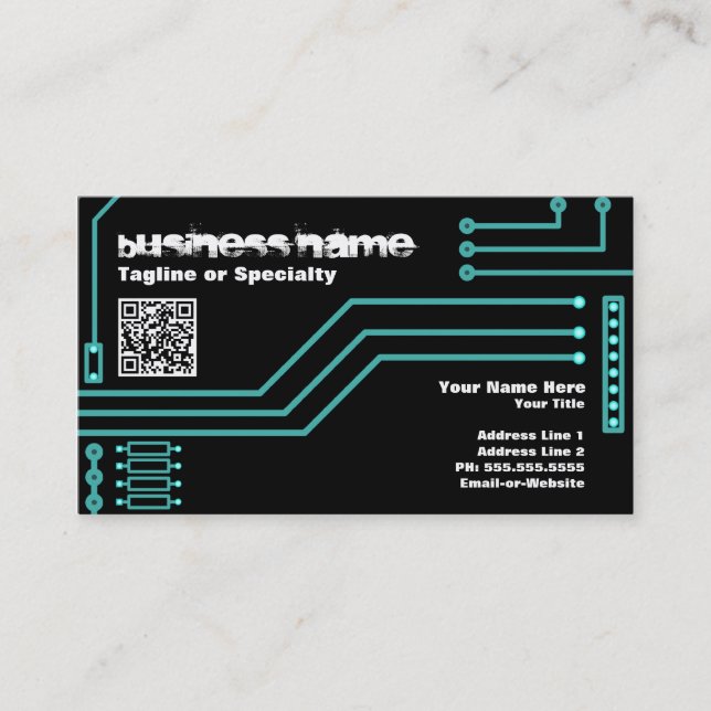 cpu v.3 with qr code business card (Front)