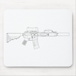 CQBR MK18 Mod 0 Mousepad
