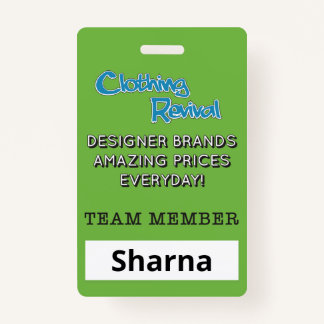 CR Name Badge ID Badge