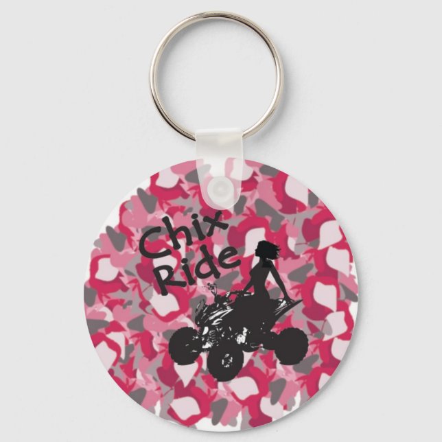 CR Pink Camo Keychain (Front)