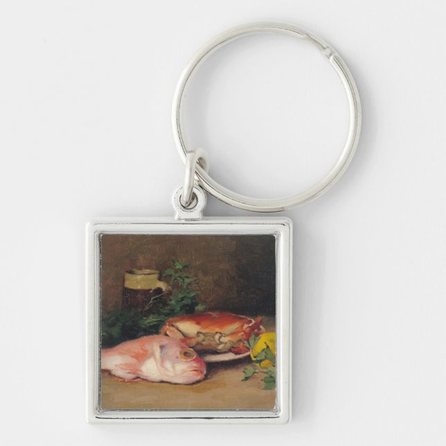 Crab and Red Mullet Key Ring (Front)