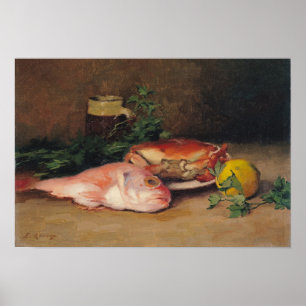 Crab and Red Mullet Poster