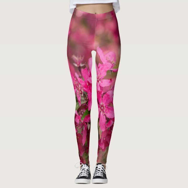 Crab Apple Blooms Leggings (Front)