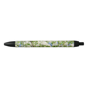 Crab apple blossom black ink pen