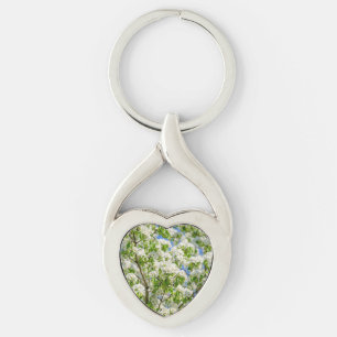 Crab apple blossom key ring