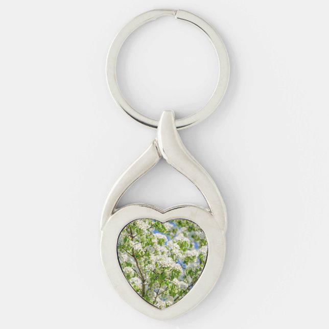 Crab apple blossom key ring (Front)
