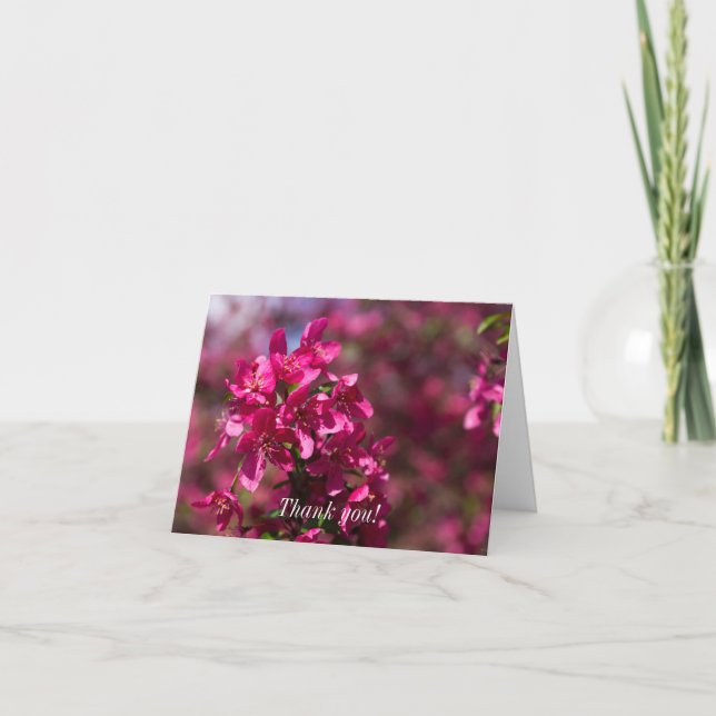 Crab Apple Shadows Thank You Card (Front)