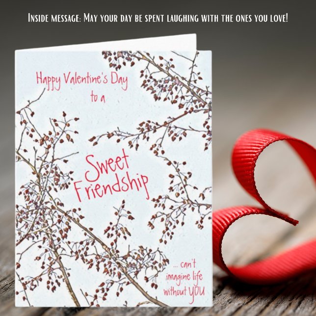 Crab Apple Sweet Friend Valentine’s greeting Card (Creator Uploaded)