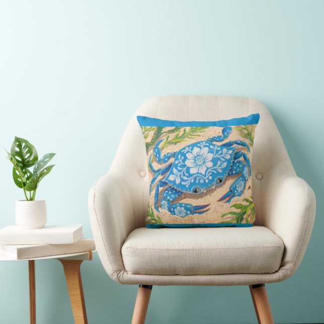Crab art cushion (Chair)