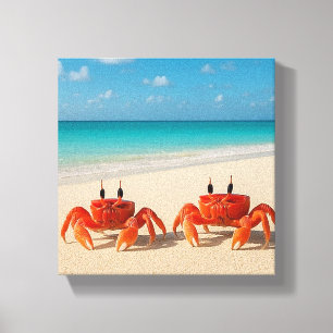 Crab Between Worlds – Limited Escape Series Canvas Print