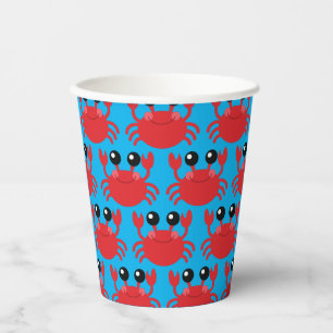 Crab Birthday Party Beach Paper Cups