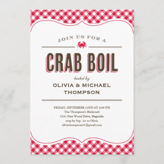Crab Boil Invitations