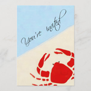 Crab Boil Party Invitation