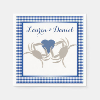 Crab boil party theme napkin