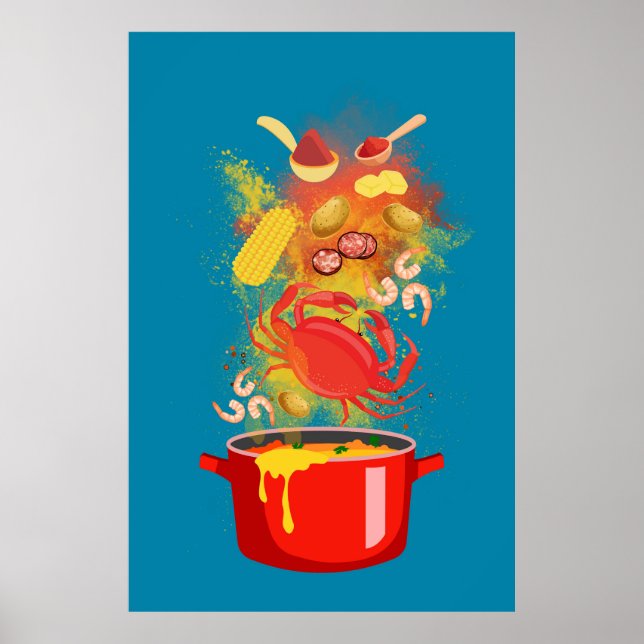 Crab Boil Pot Poster (Front)