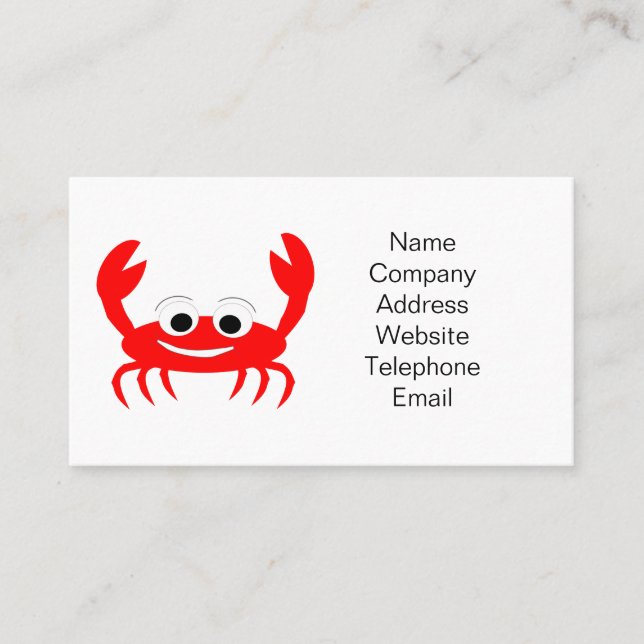 Crab Business Card (Front)