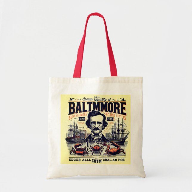Crab Cakes, Clippers, and Crows: Baltimore Bound T Tote Bag (Front)