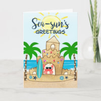 Crab Castle | Tropical Beach Palm Tree Christmas