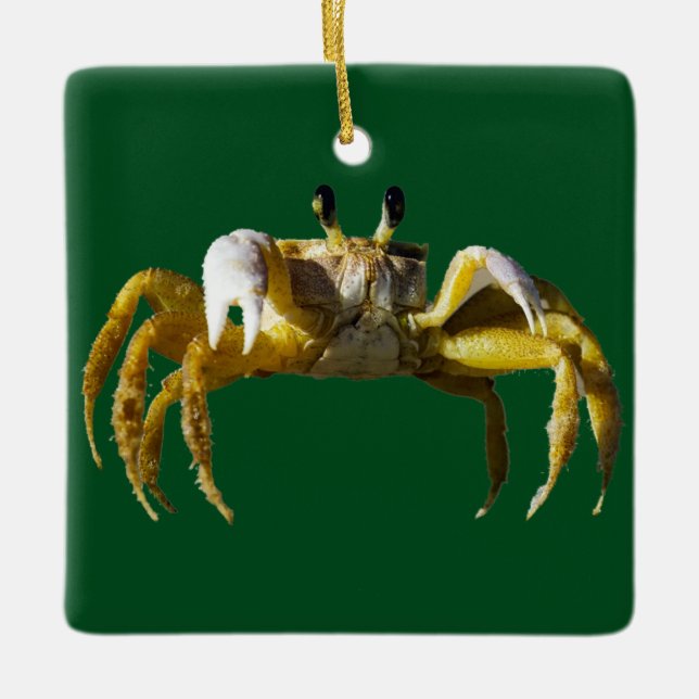 Crab Ceramic Ornament (Front)