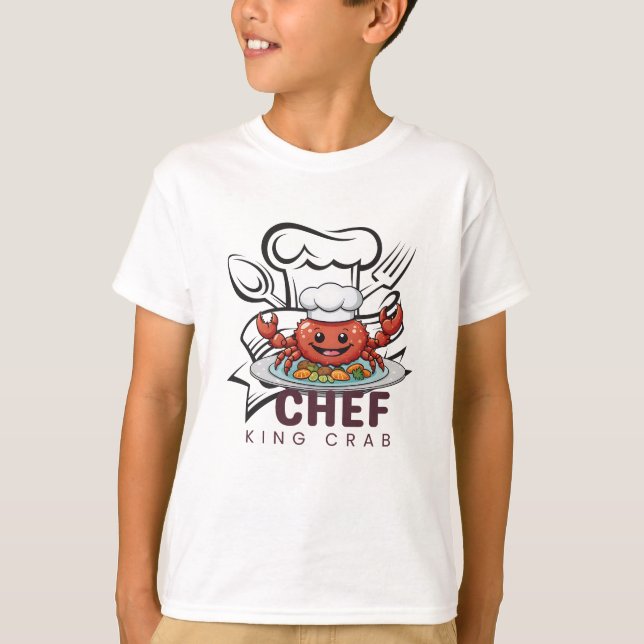 Crab, chef king crab  T-Shirt (Front)