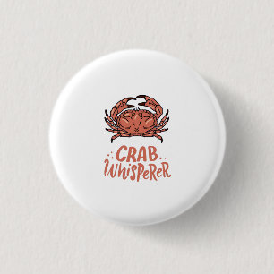 Crab Crabbing 3 Cm Round Badge
