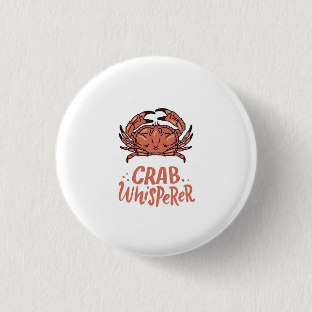 Crab Crabbing 3 Cm Round Badge (Front)