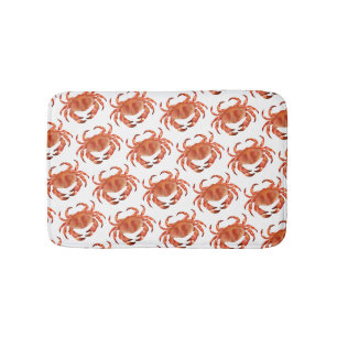 Crab Crustacean pattern Bath Mat