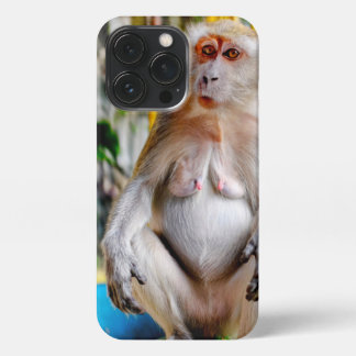 Crab-eating macaque iPhone 13 pro case