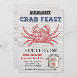 Crab Feast Invitation
