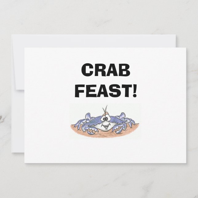 Crab Feast Invitations (Front)