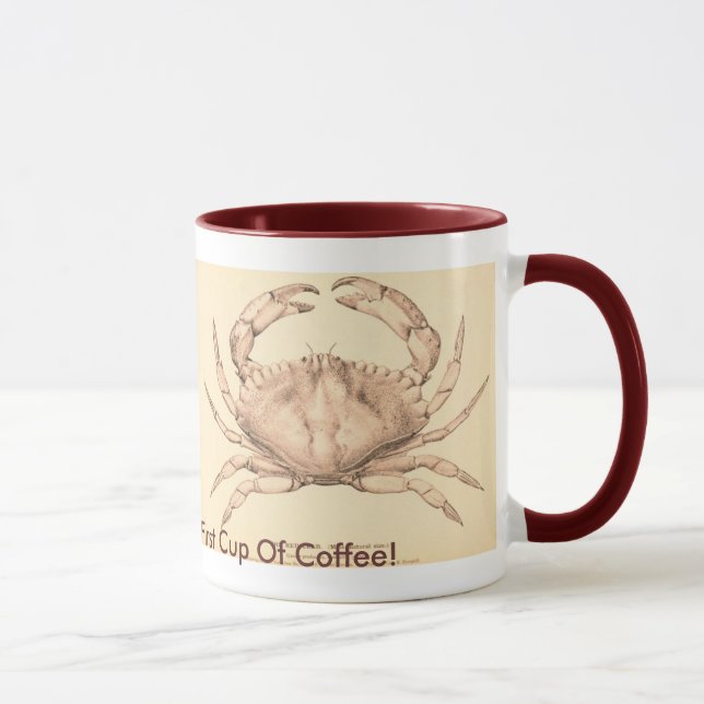 CRAB Funny Crabby humour Coffee Mug (Right)