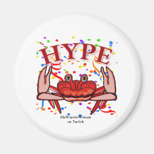 Crab Hype,  MeWarriorWoman on Twitch Magnet