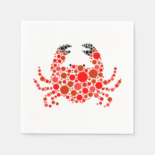 Crab In Dots Napkin