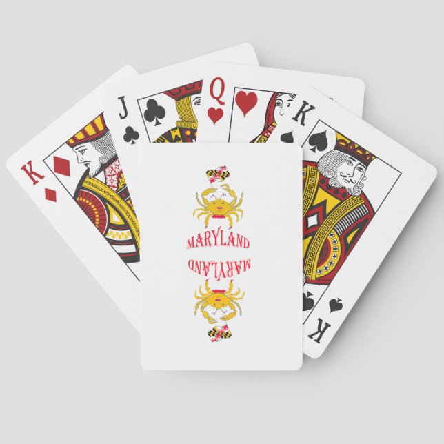 Crab in Maryland Playing Cards (Back)