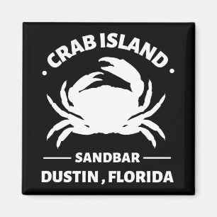 crab island sandbar florida magnet