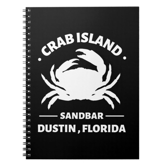 crab island sandbar florida notebook (Front)