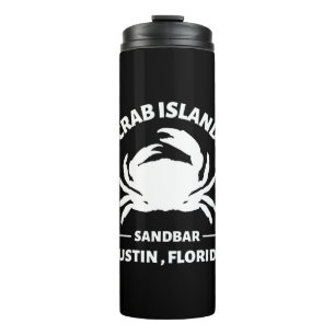 crab island sandbar florida thermal tumbler