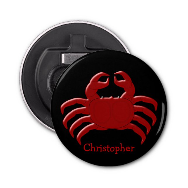Crab Just Add Name Bottle Opener (Front)