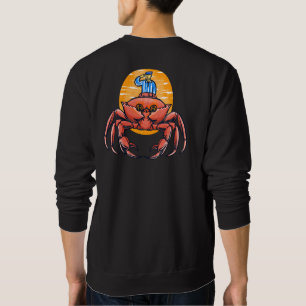 Crab Kingdom Guardian Fantasy Illustration Soft Co Sweatshirt