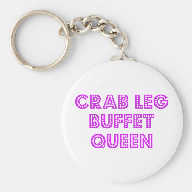 Crab Leg Buffet Queen Key Ring (Front)