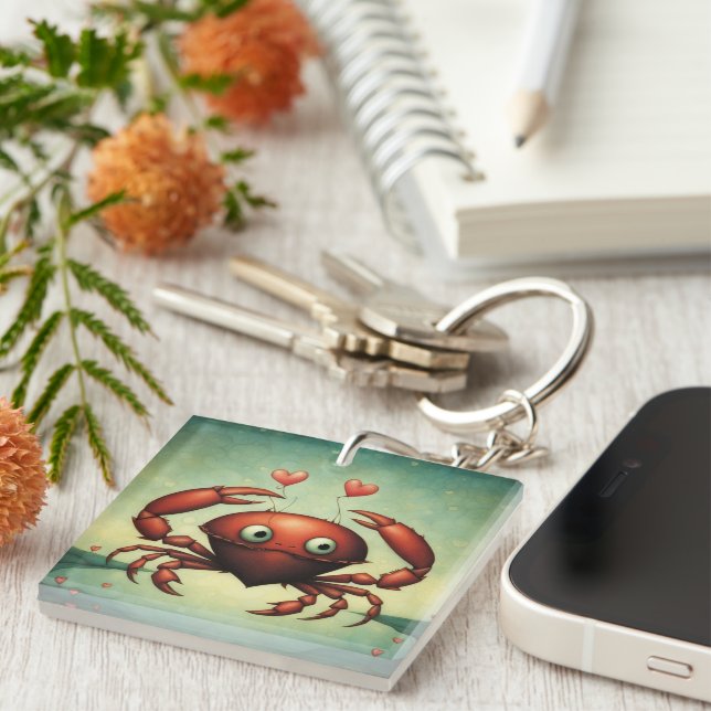 Crab Love Key Ring (Front Right)