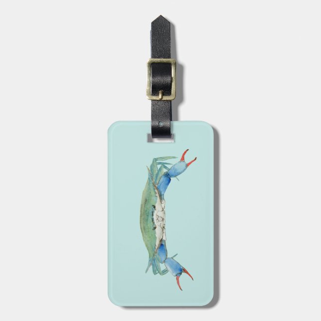 Crab Luggage Tag (Front Vertical)