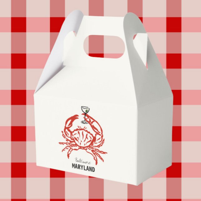 Crab Maryland Wedding  Favour Box (Creator Uploaded)