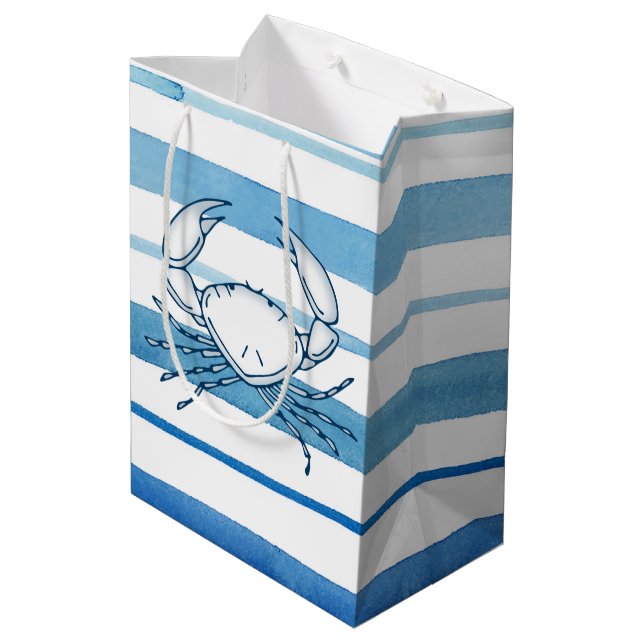 Crab Medium Gift Bag (Back Angled)